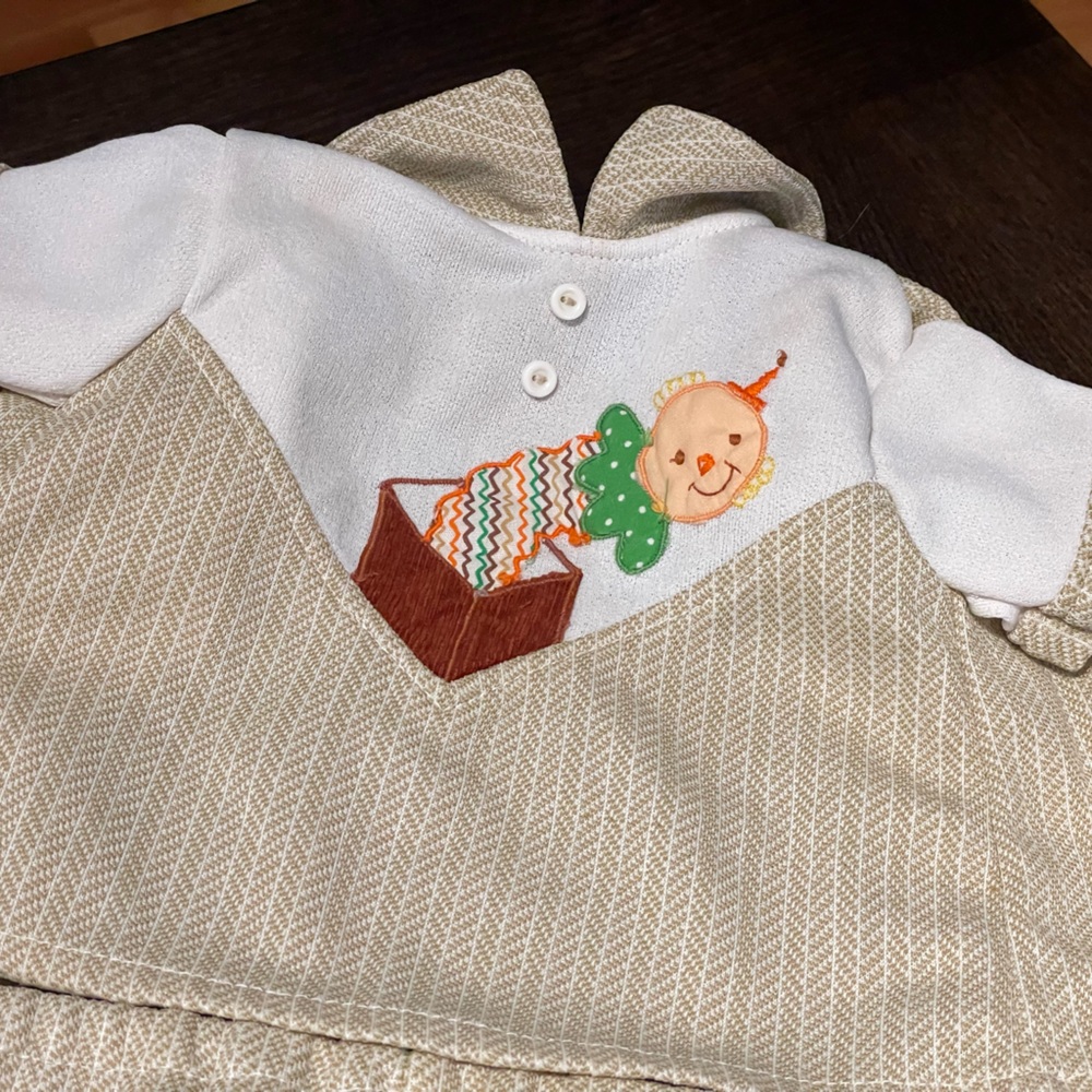 Vintage Mini Togs Matching Outfit Embroidered Collar Button Shirt Elastic Pant - Picture 6 of 16